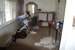 Living Room Before Living Room Before - The Rental All Renovated